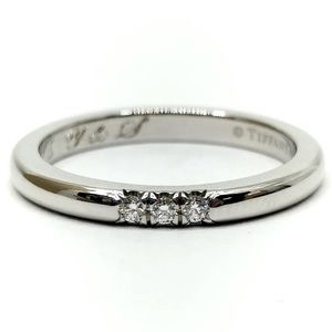 Tiffany and Co. Ring  3P Diamond Classic  Diamond Platinum 1826375